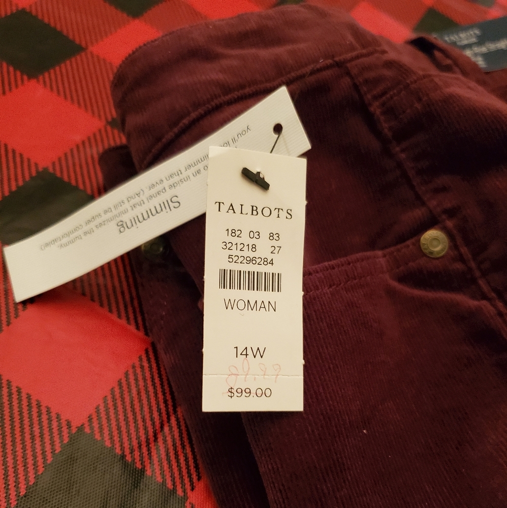 Talbots 14W High Rise Straight Leg
